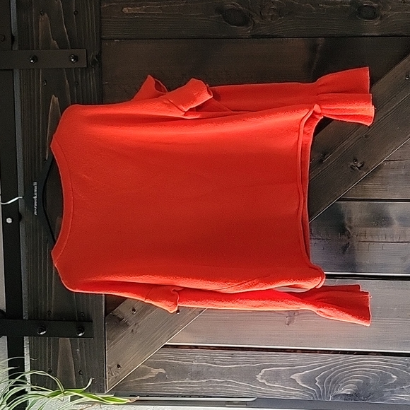 Zara 80s retro orange sweater Medium - Picture 6 of 9